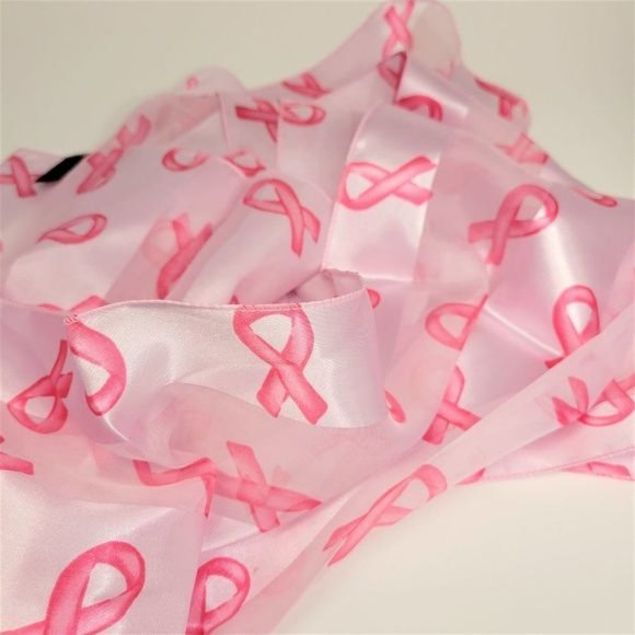 Breast Cancer Scarf Cancer Survivor Scarf Survivor Awareness Symbolic Scarf - Picture 3 of 3